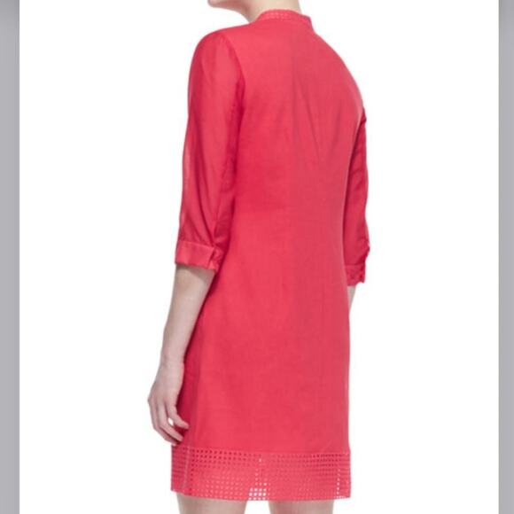 Elie Tahari Austin Linen Blend Dress - Picture 2 of 8